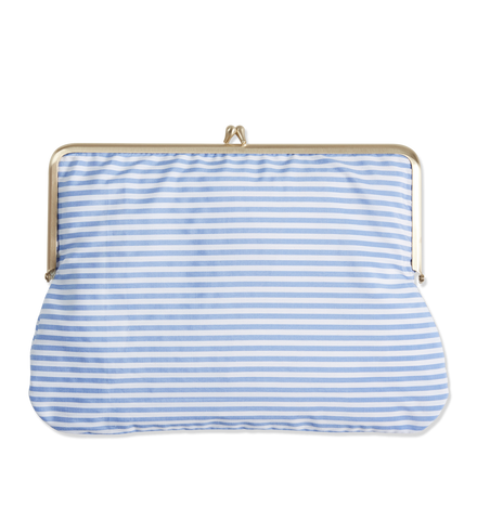 Everything Clutch Large Amalfi Stripe