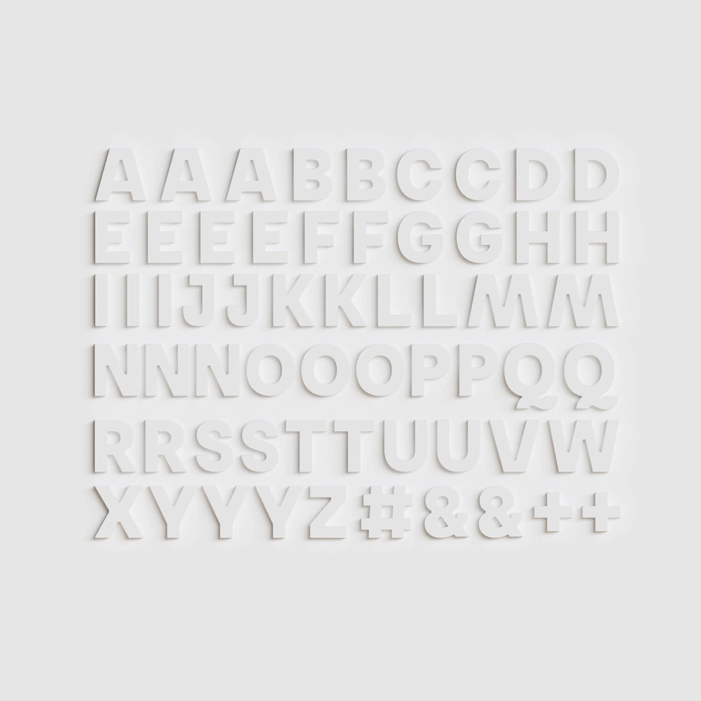 Strong Alphabet Magnets