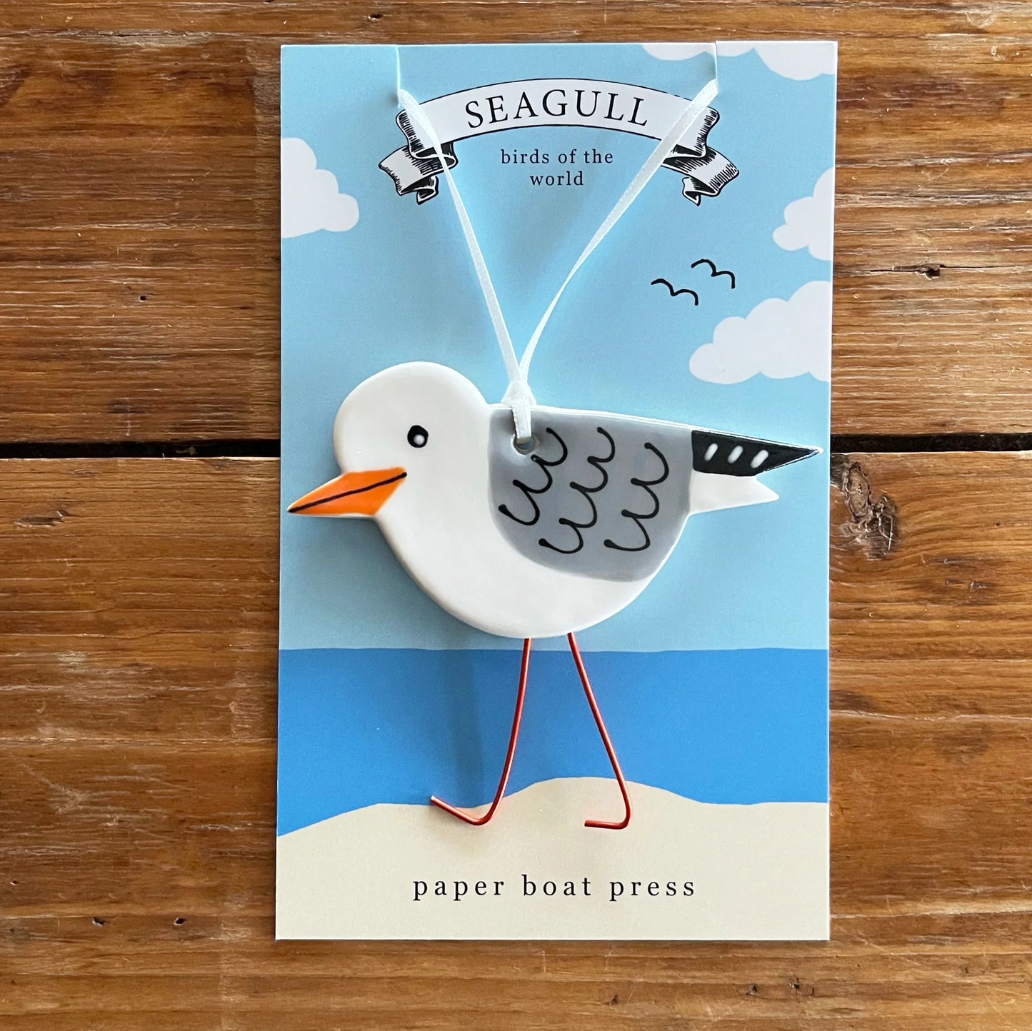 Seagull Ceramic Ornament