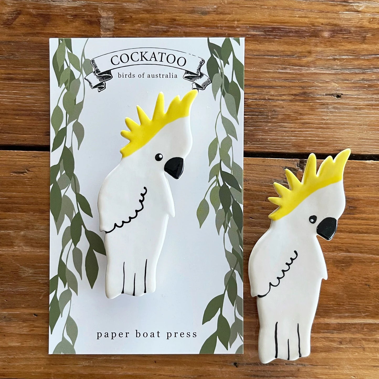 Cockatoo Ceramic Magnet