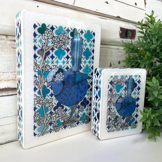 Splendid Fairy Wren Art Tile