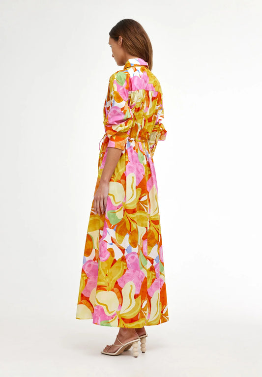 Isla Shirt Dress Capri Abstract