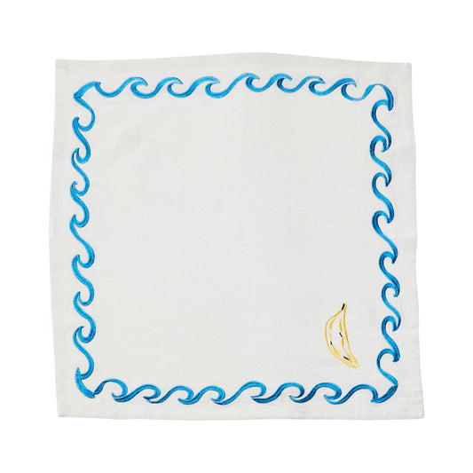 Mixed Surf Embroidered Napkins Set of 6