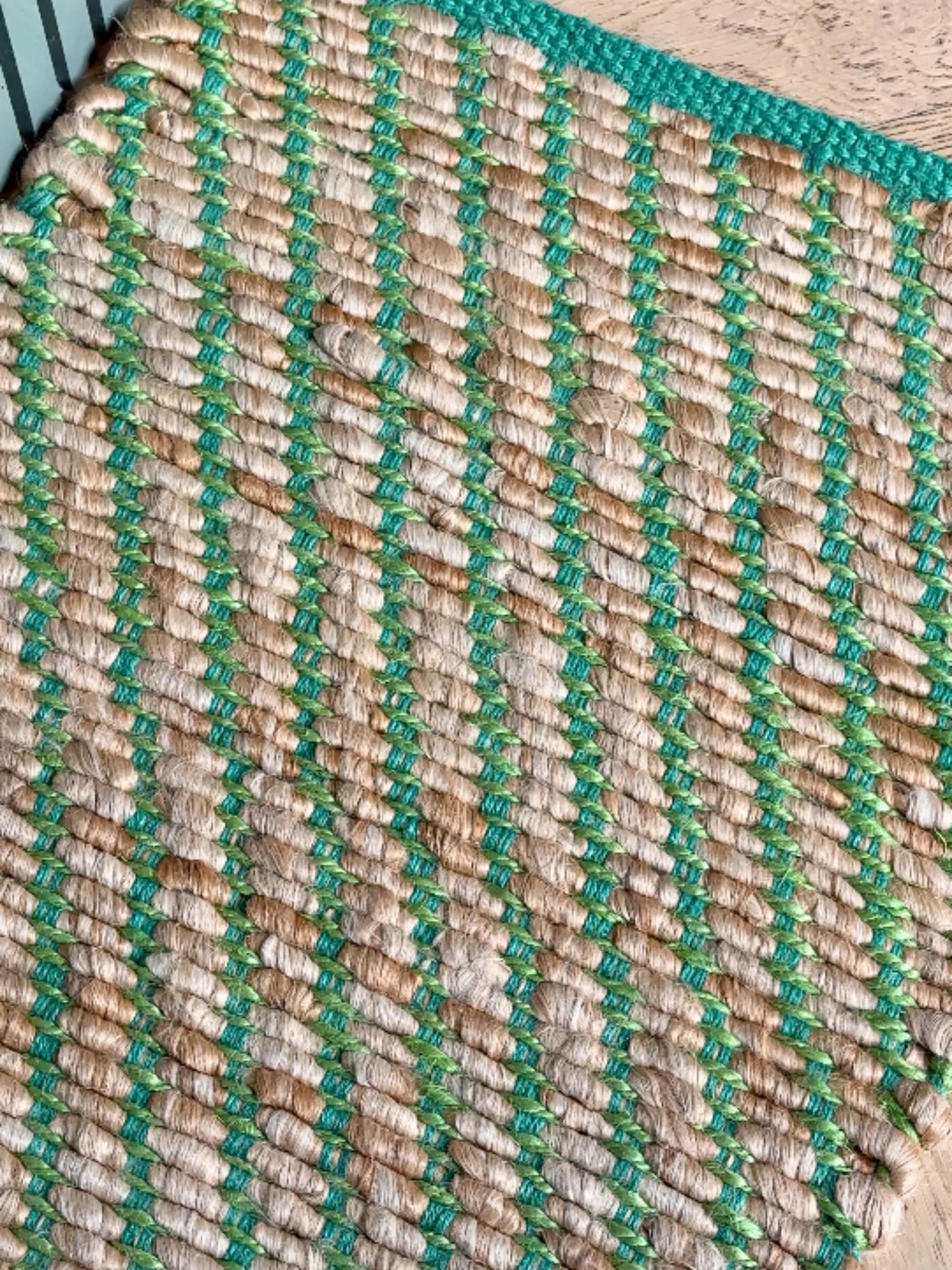 Frida Jute Mat Green