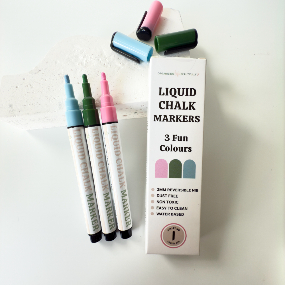 Liquid Chalk Markers - 3pk Fun Colours