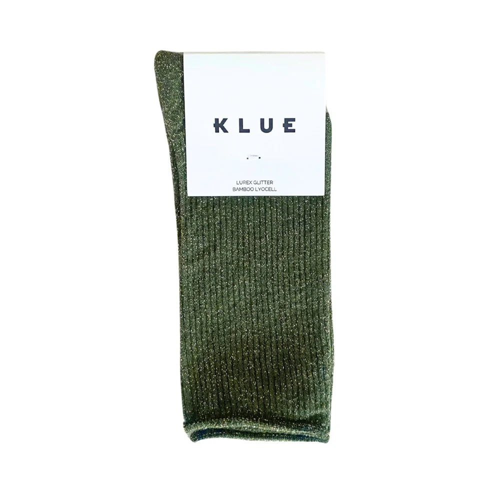 Glitter Lurex Socks | KHAKI
