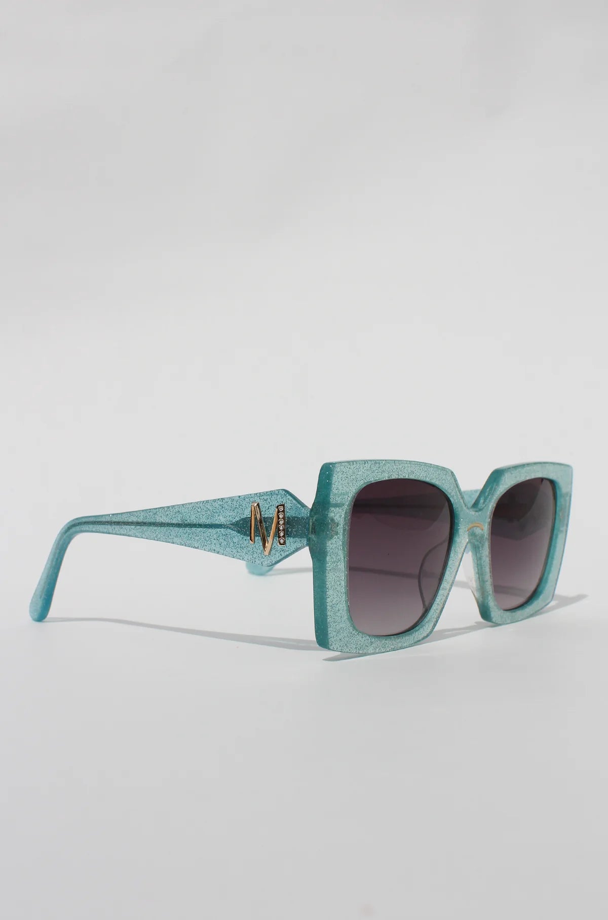 Starluxe ~ Light blue glitter Sunglasses
