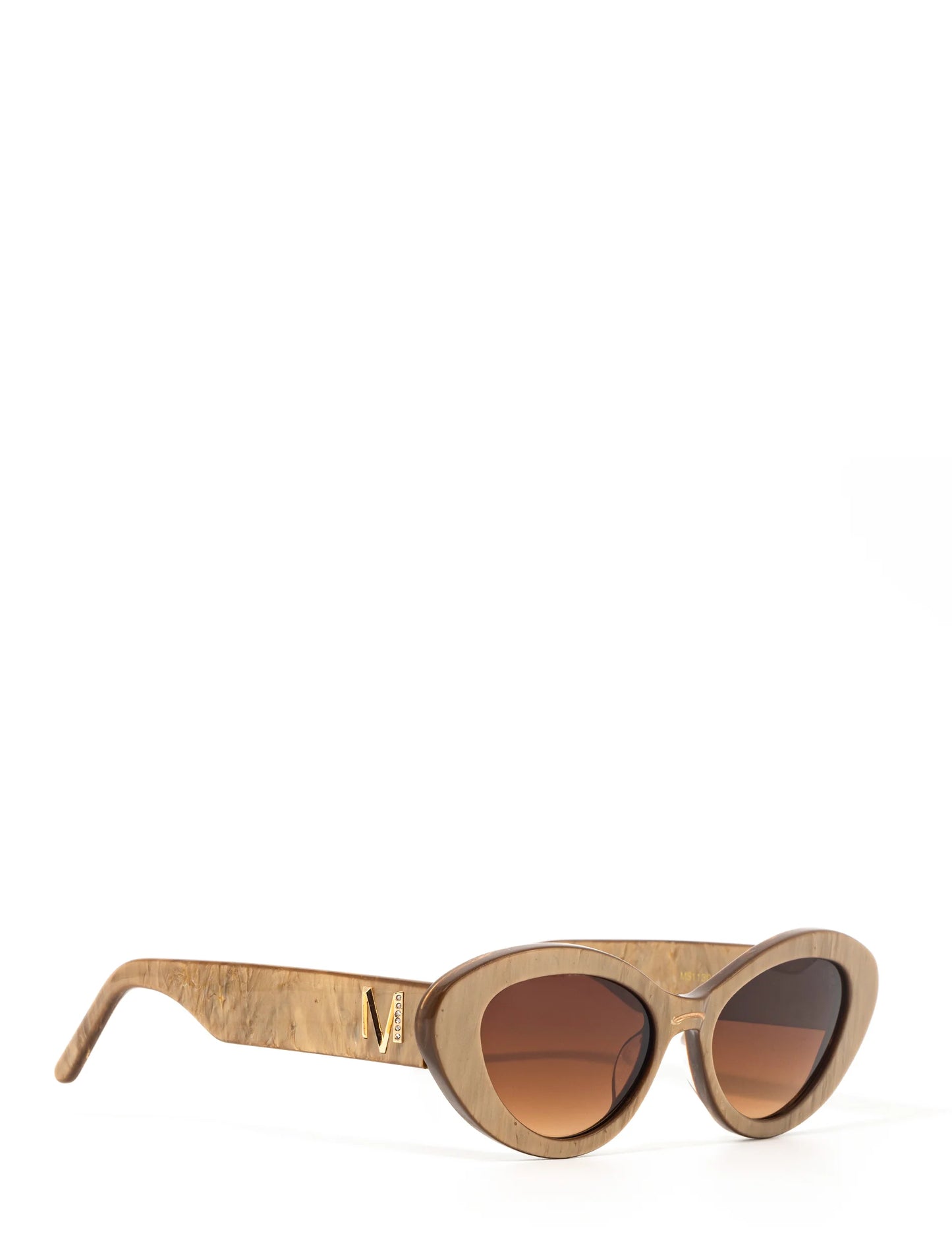Golden Hour ~ Metallic Gold oval shaped Sunglasses