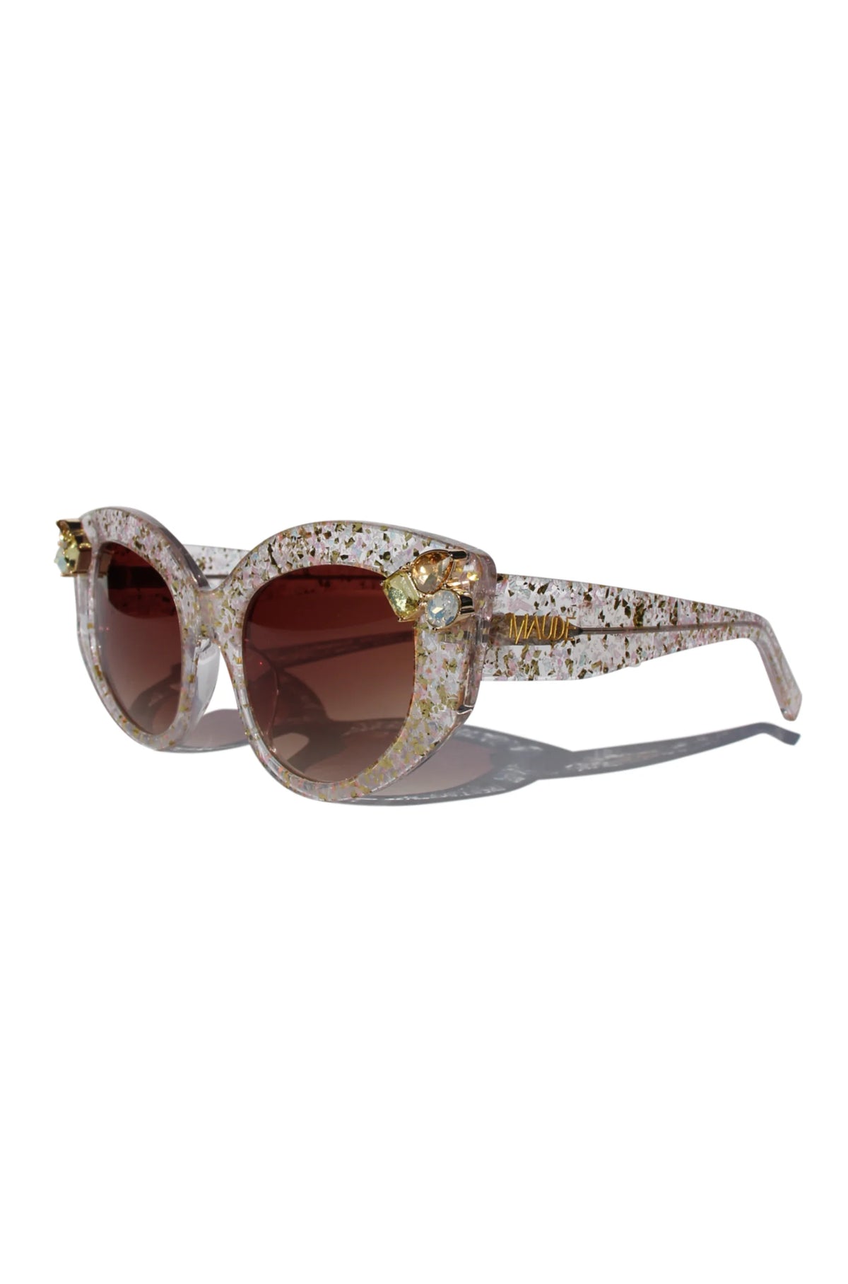 Iridesca Gold + Glitter Sunglasses