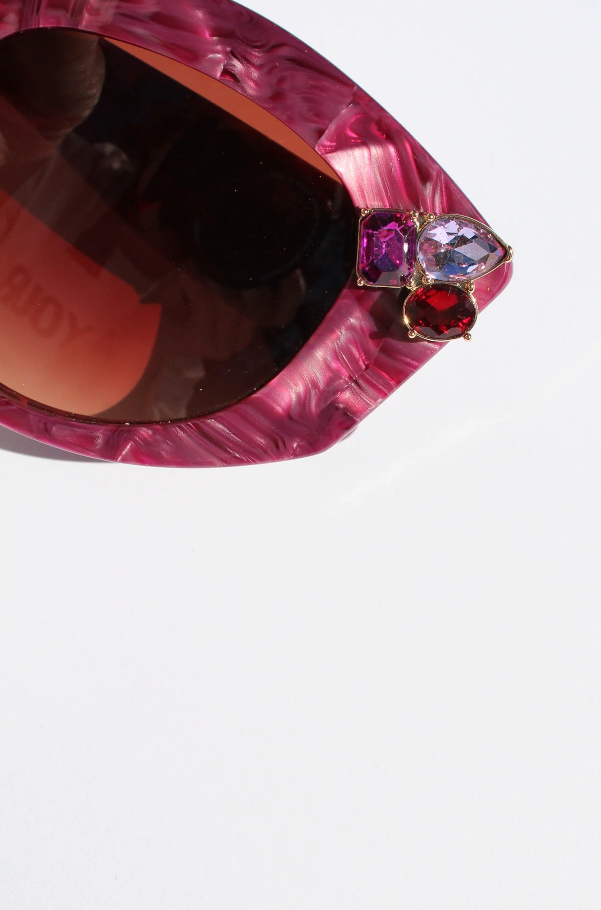 Rubeye Magenta Marble Sunglasses