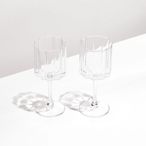 Wave Wine Glass