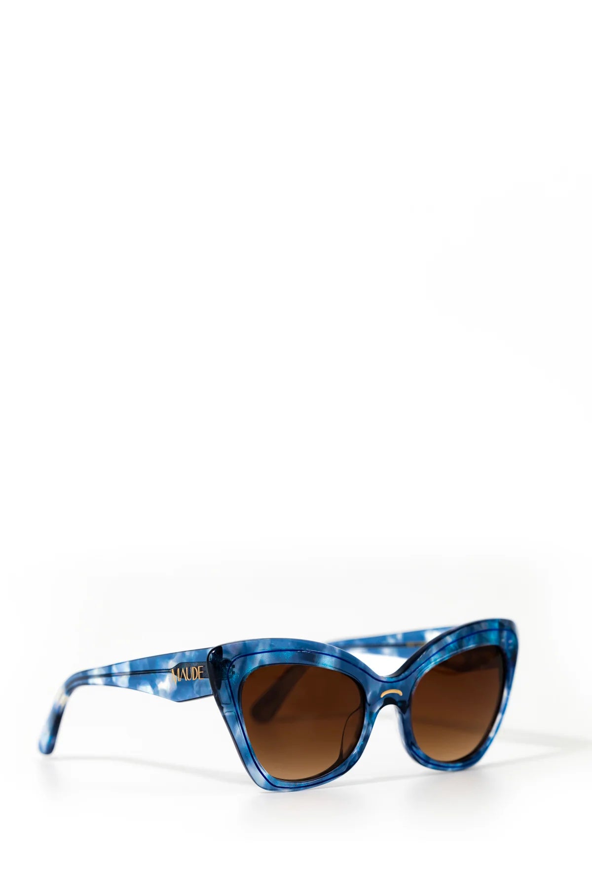 Starla ~ Blue Glitter Cat eye Sunglasses