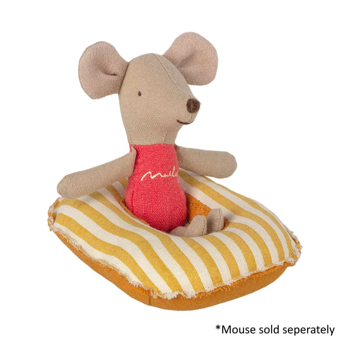 Mouse Rubber Boat Small Yellow Stripes