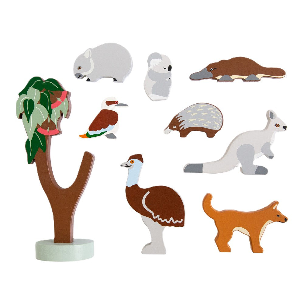 Wooden Toy Aussie Animals