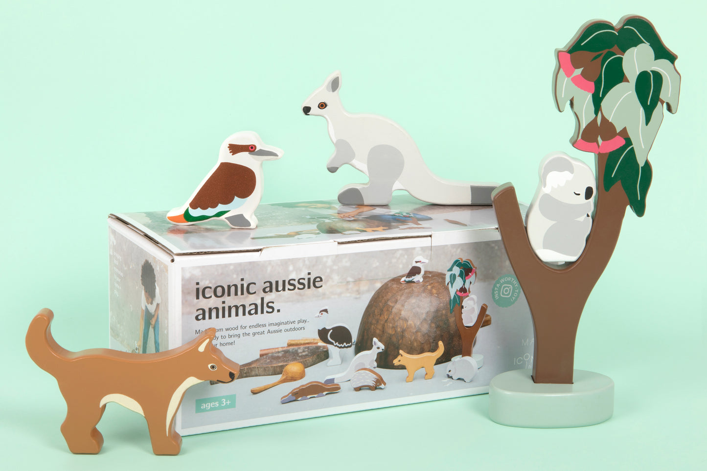 Wooden Toy Aussie Animals