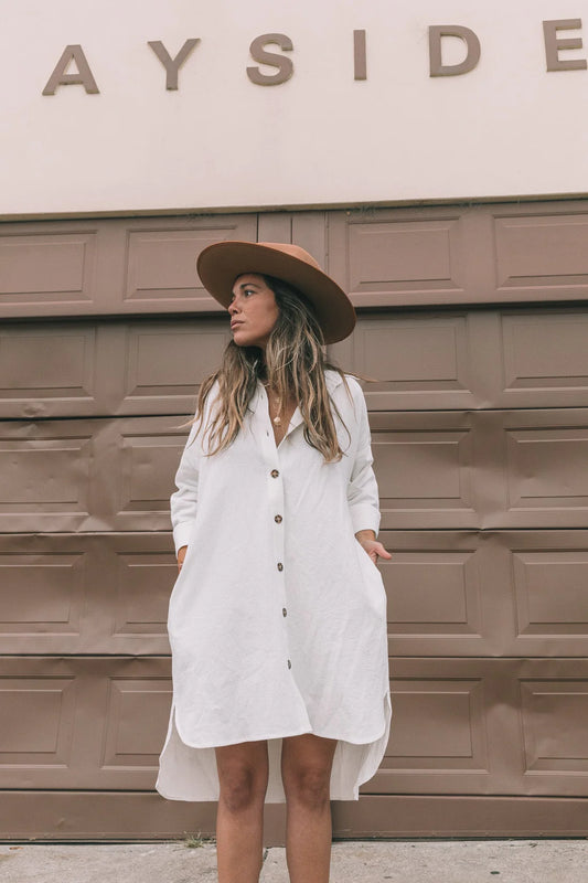 Bowie Dress White