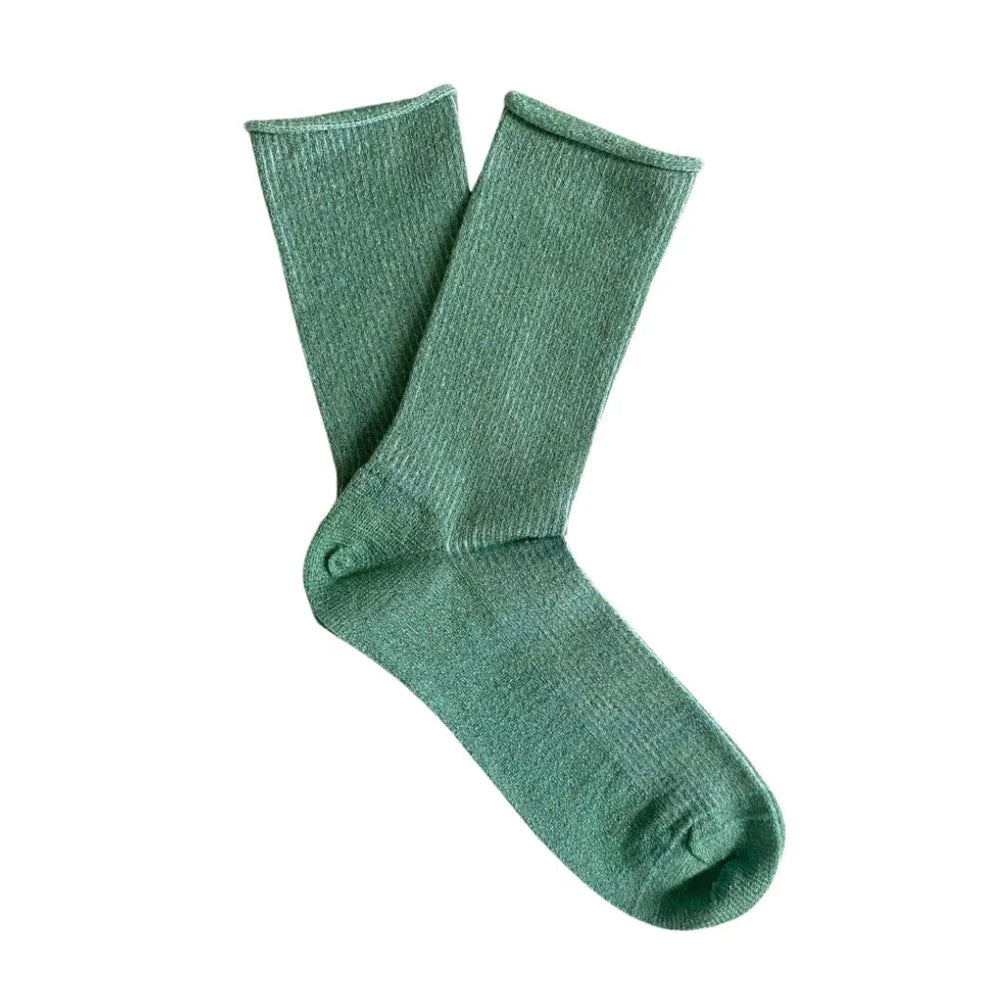 Glitter Lurex Socks | MINT