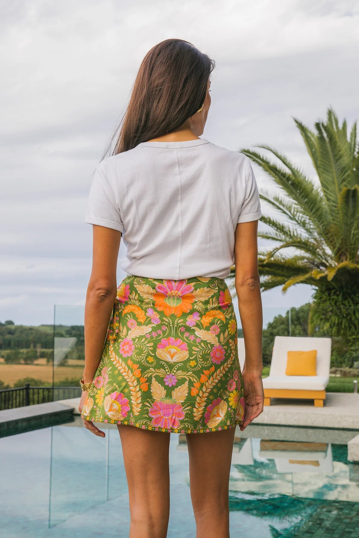Maison Mini Skirt ~ Guava