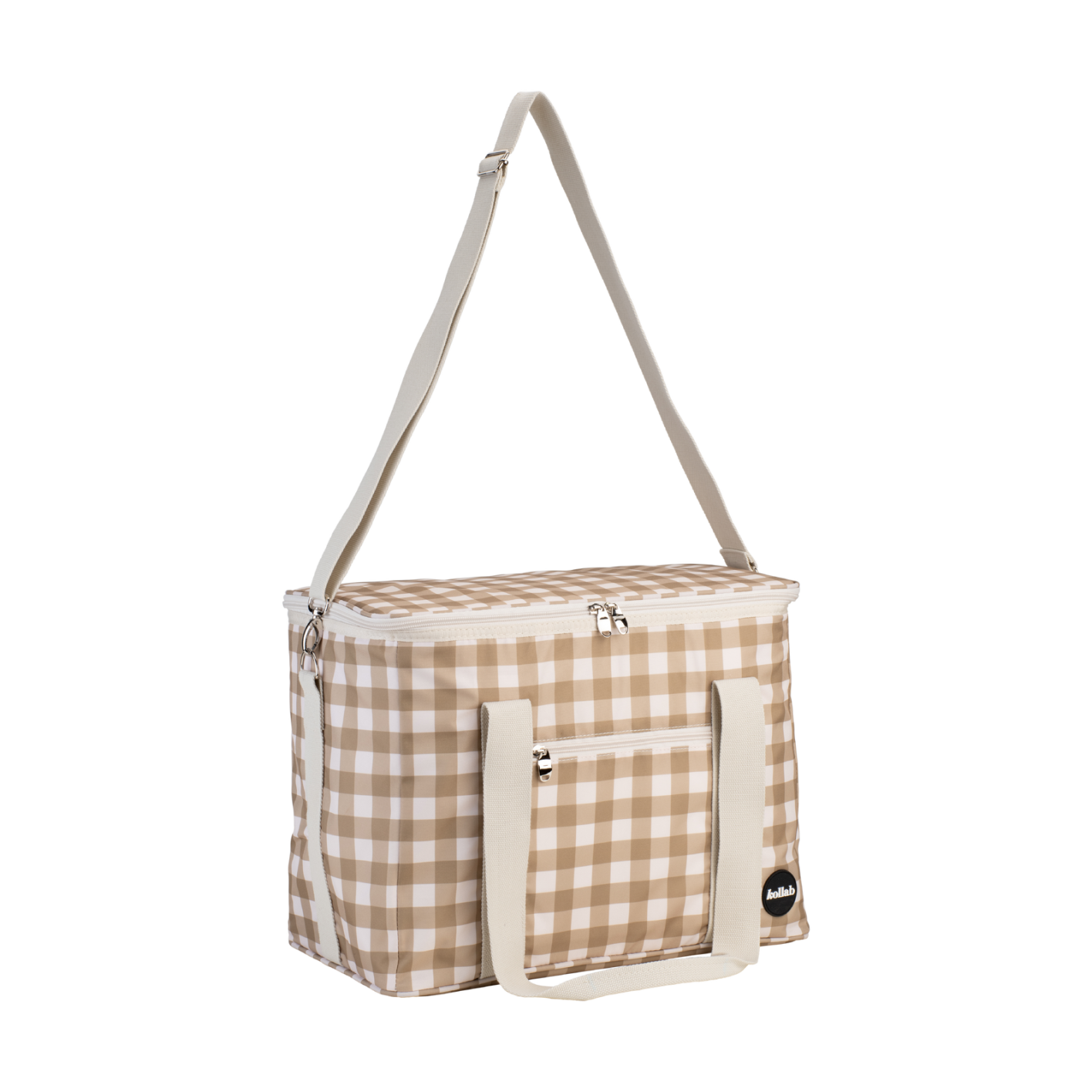 Holiday Picnic Bag Olive Check