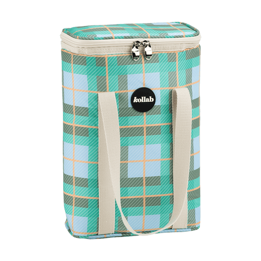 Wine Cooler Bag Ocean Check