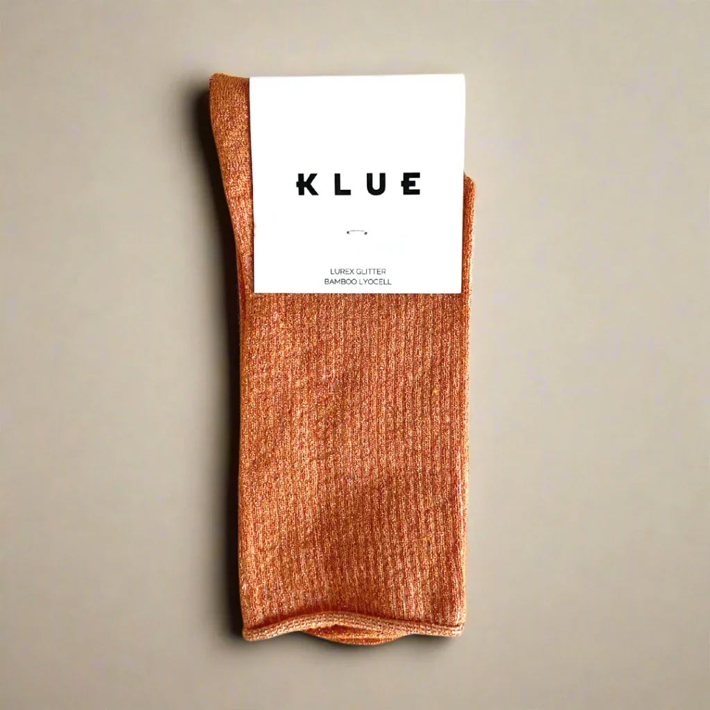 Glitter Lurex Socks | TERRACOTTA