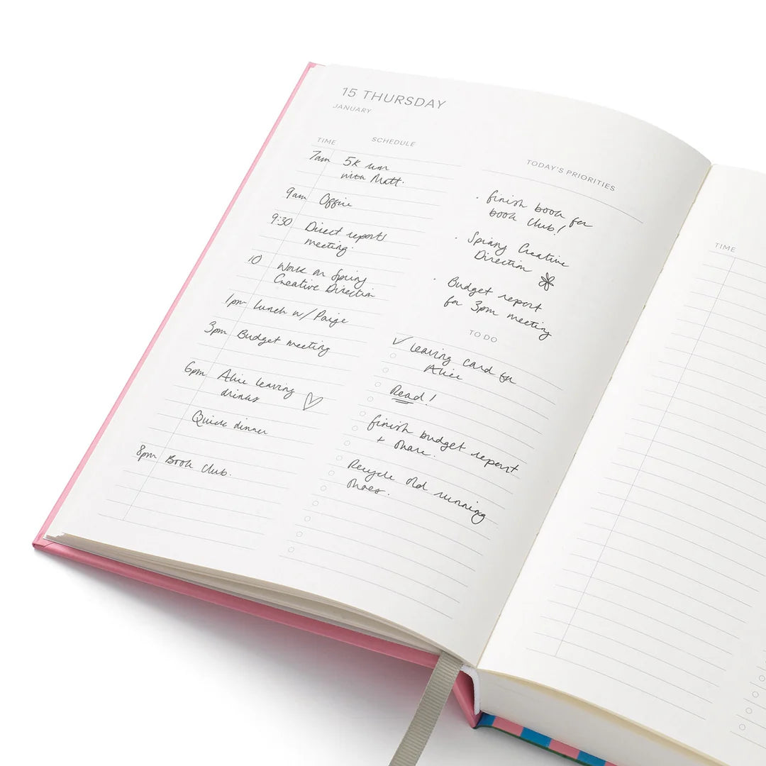 2026 A5 Daily Planner ~ Fresh Cherries