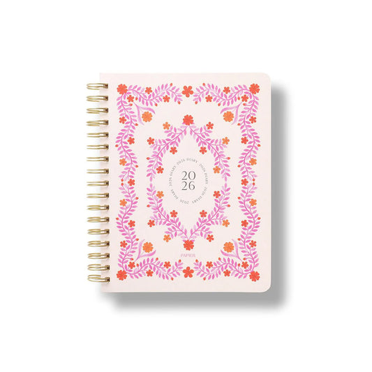 2026 Planner Spiral Weekly ~ Italian Summer Pink