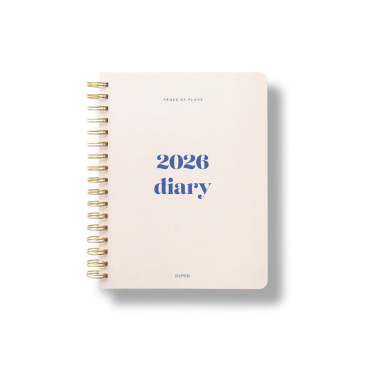2026 Planner Spiral Weekly ~ Joy Off-White