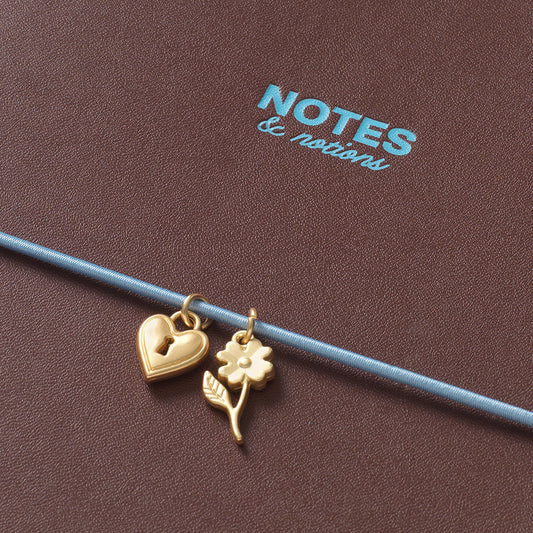 Chestnut and Ink Red ~ PU Notebook
