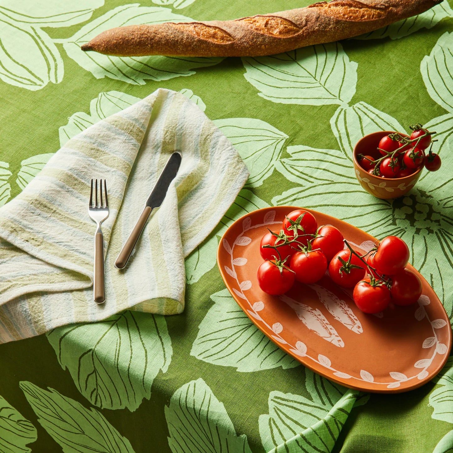 Sardines Tan Oval Plate