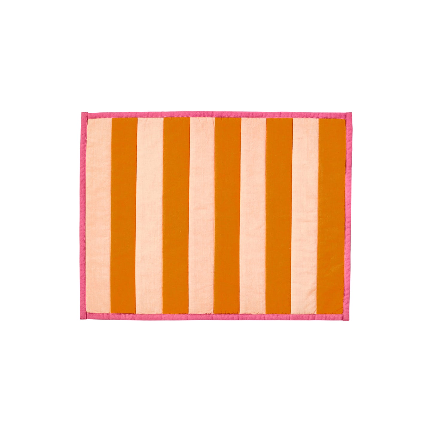 Stripe Peach Placemats - Set of 4