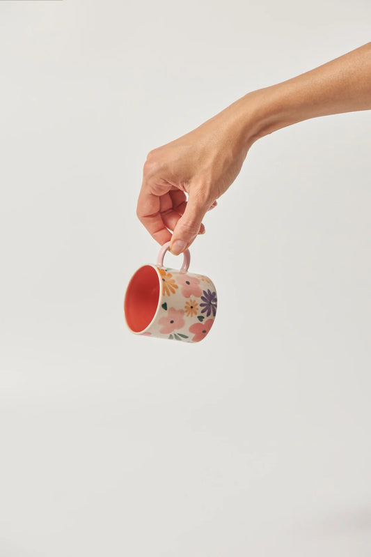Ditsy Espresso Pink