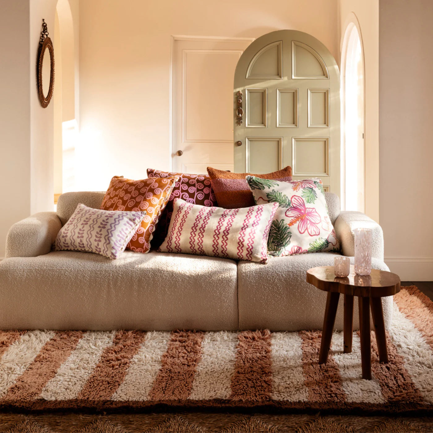 Stripe Cocoa Wool Rug