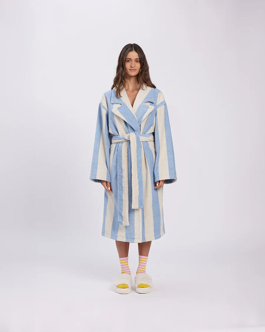 Resort Stripe Terry Robe