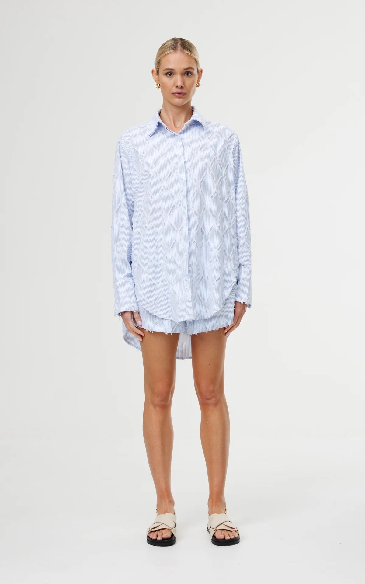 Sadie Shirt Cerulean Fray