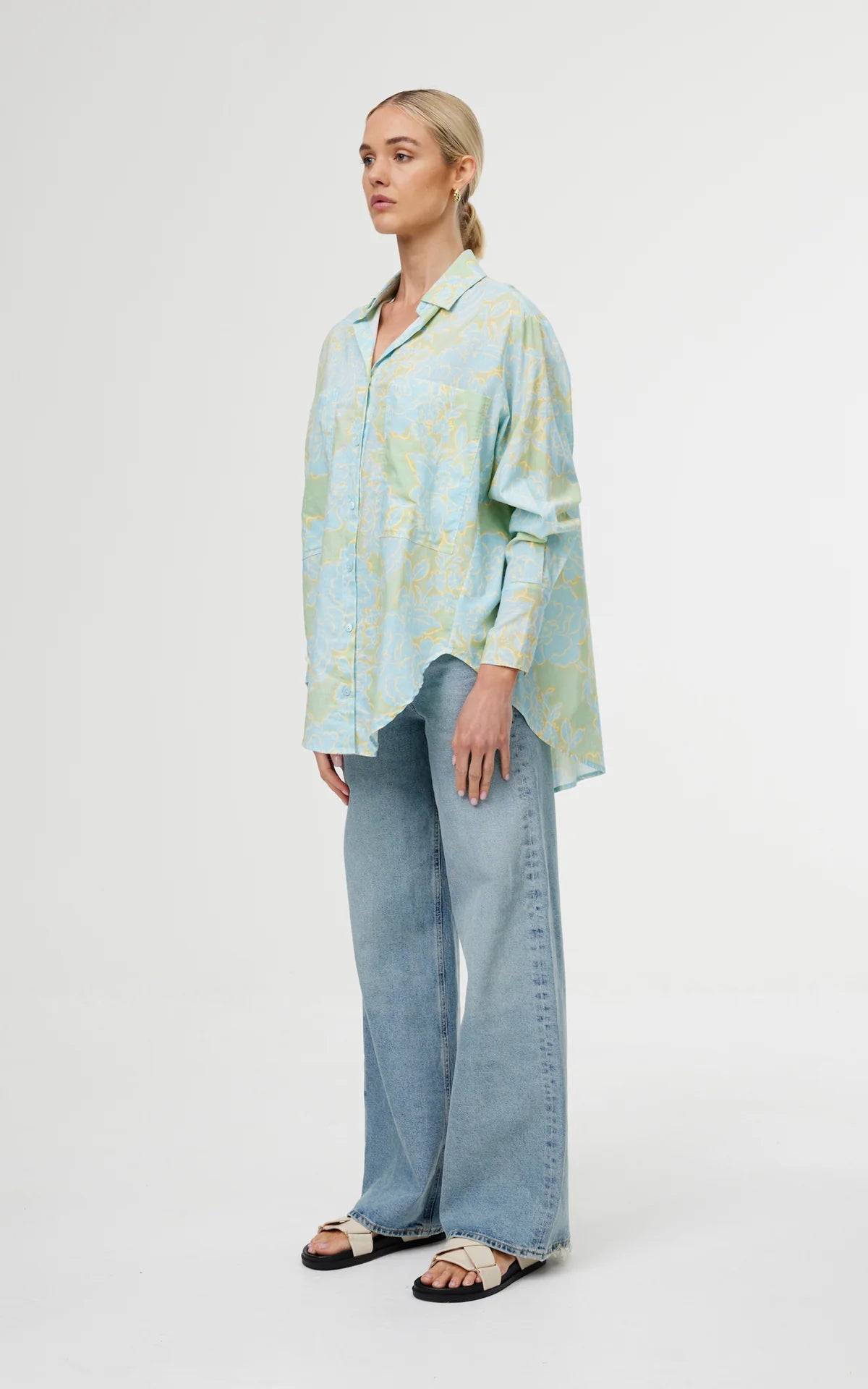 Alma Shirt Ocean Bloom