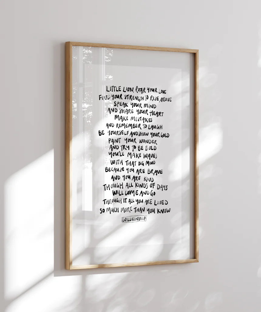 'Little Lion' 3rd Edition Print A5