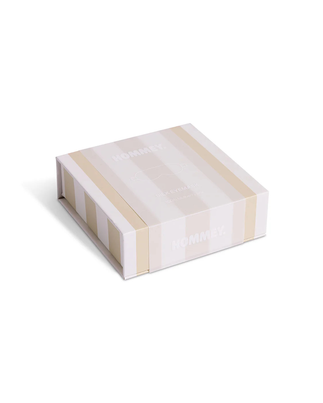 Silk Eye Mask Biscotti Stripe