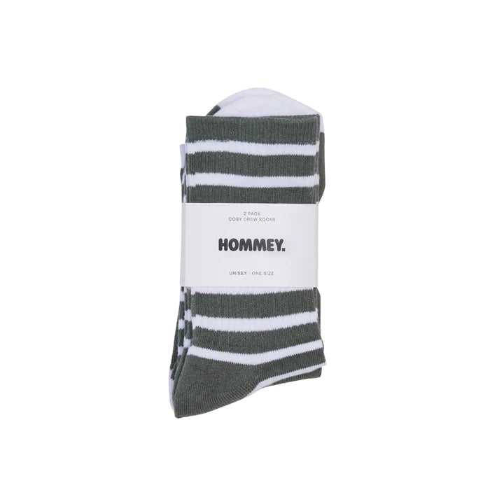 Socks 2 Pack Matcha Stripes