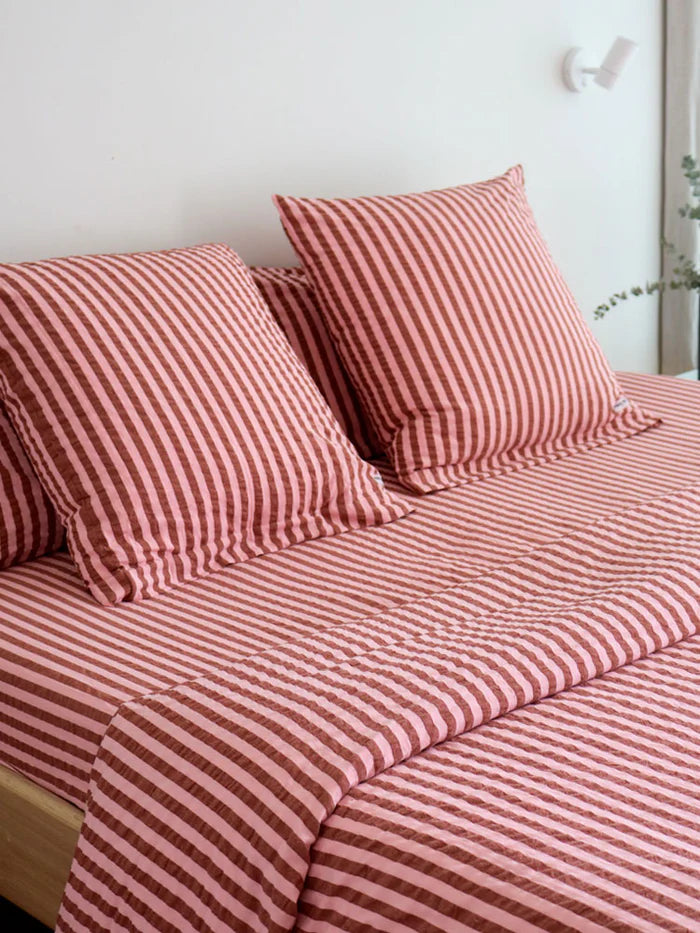 Sundae Seersucker Fitted Sheet