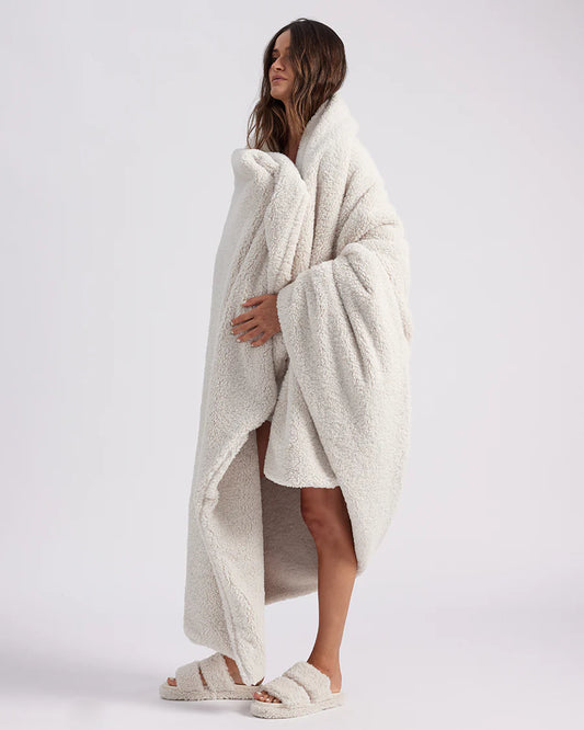 Faux Fur Throw Blanket Marshmallow