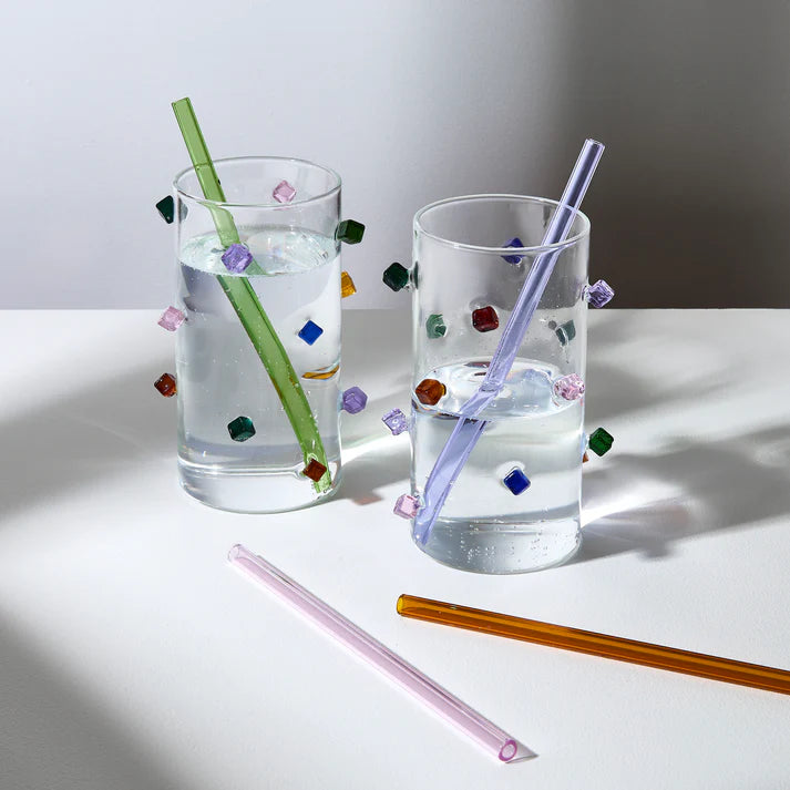 Glass Straw Set of 4