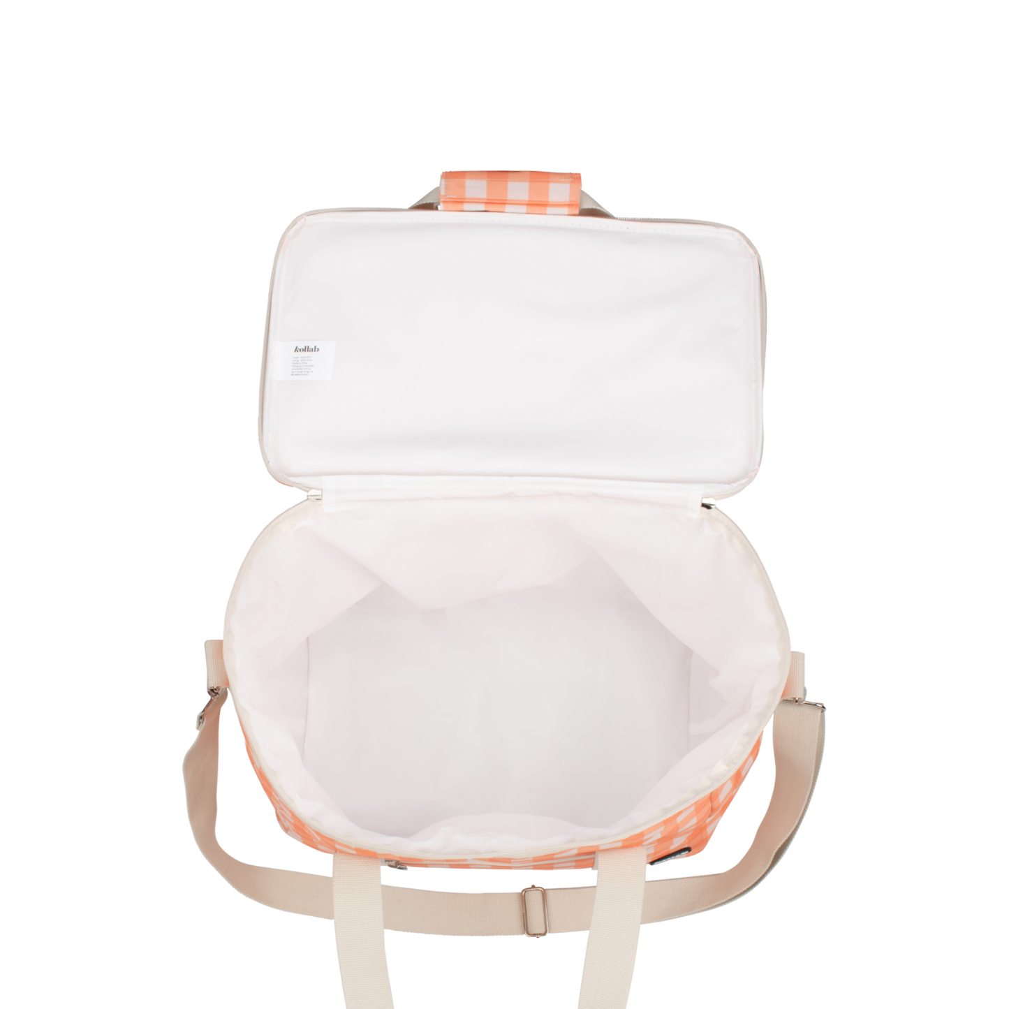 Picnic Bag Apricot Check