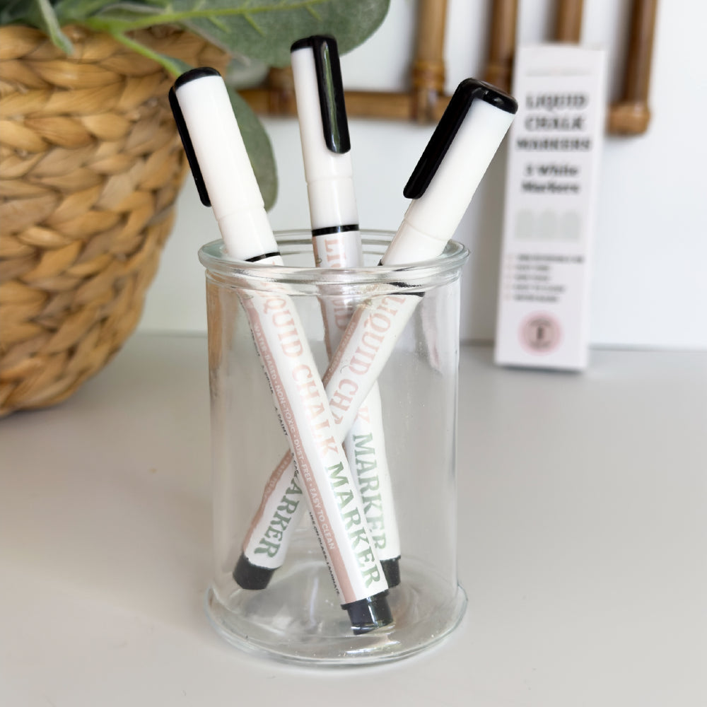 White Liquid Chalk Markers - 3pk