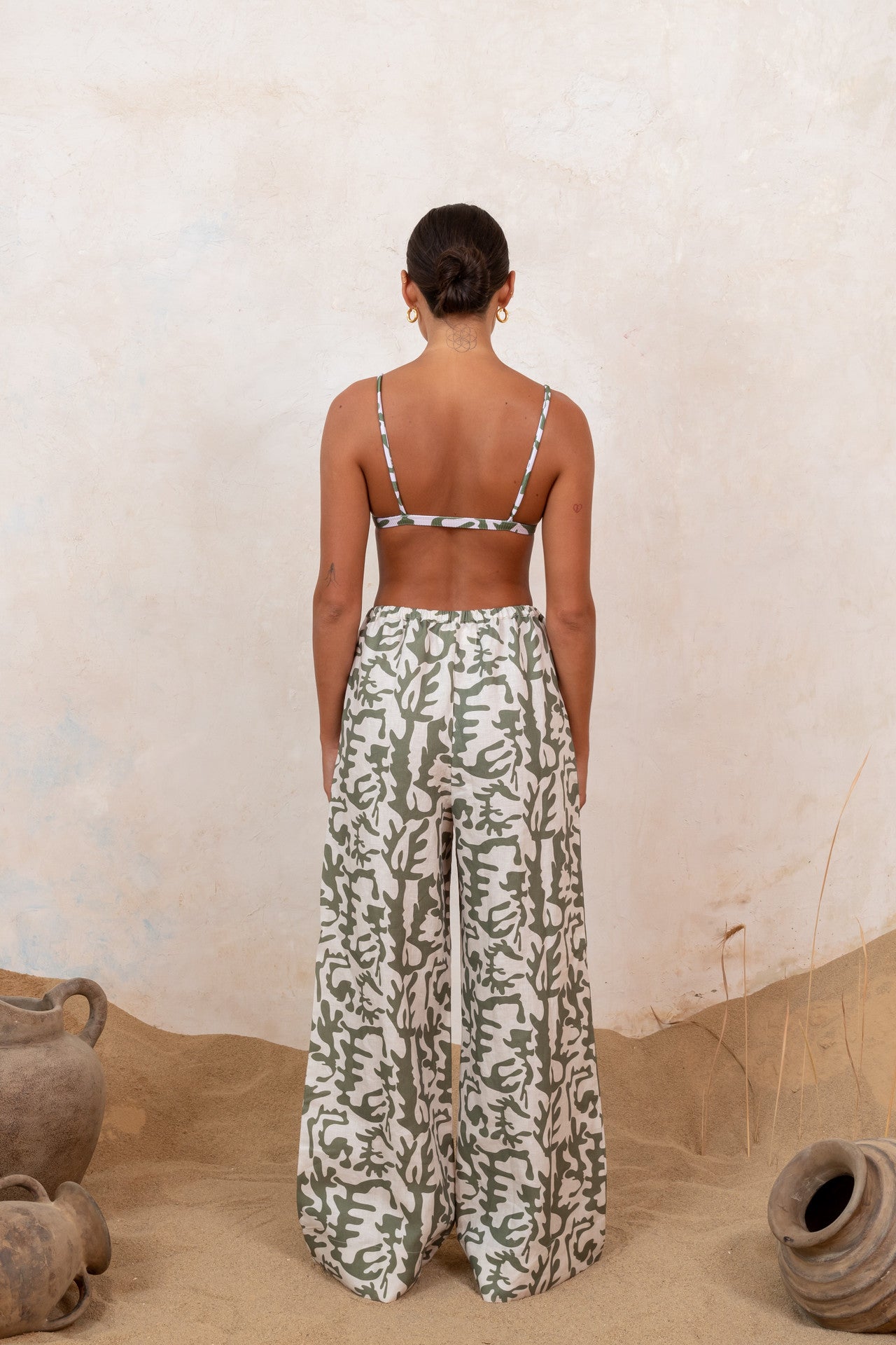 Ziggy Pant Moss Print