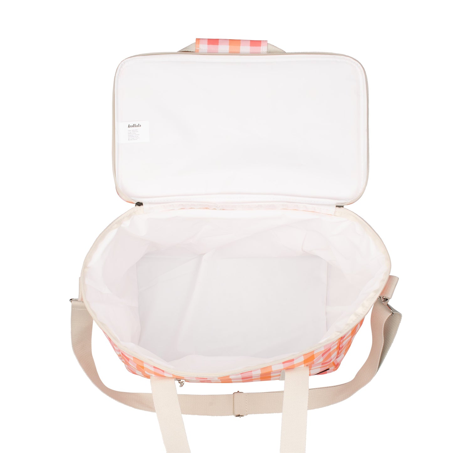 Picnic Bag Watermelon Peach Check