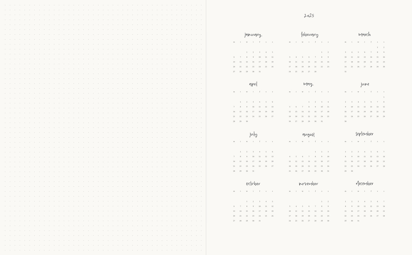 2025 Planner Grande HORIZONTAL Weekly - Liberty