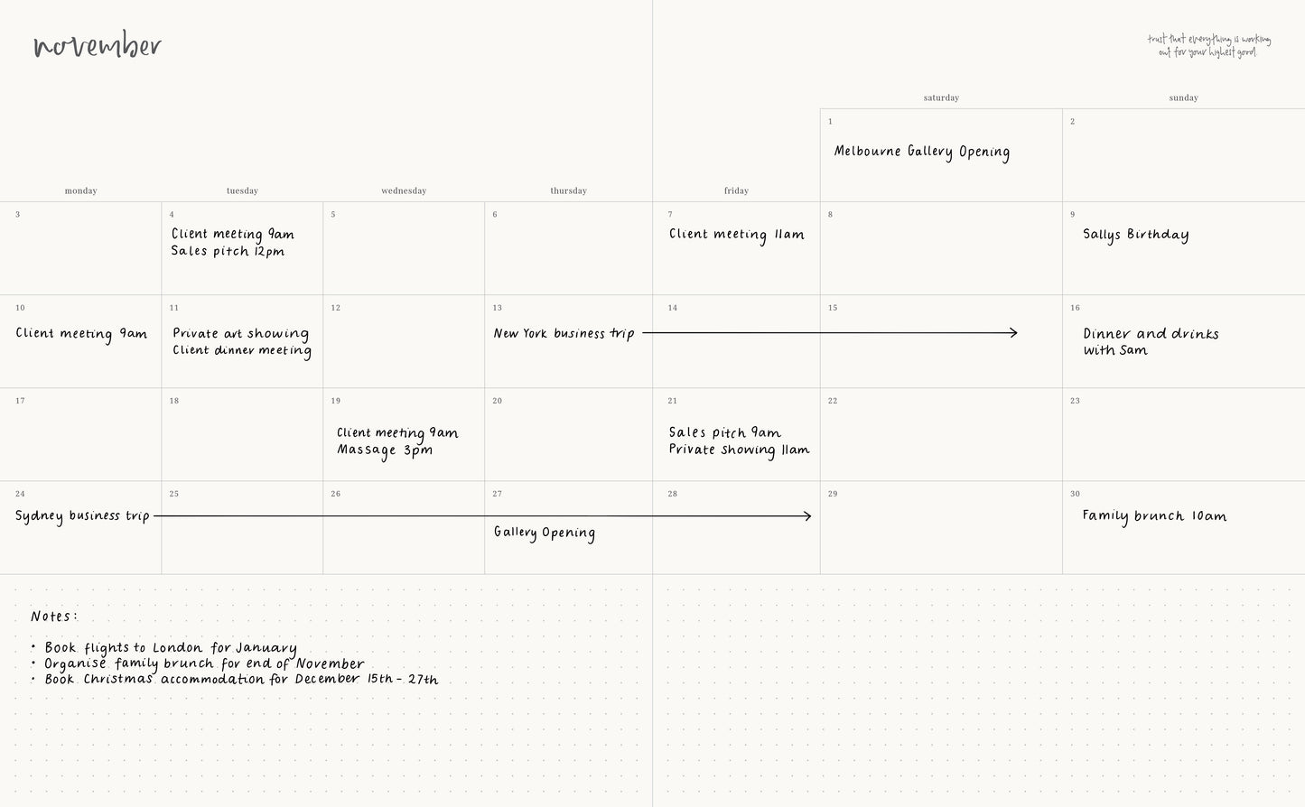 2025 Planner Grande HORIZONTAL Weekly - Liberty