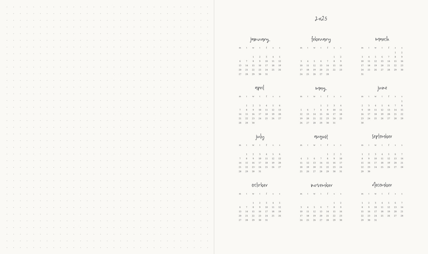 2025 Planner Signature Horizontal Weekly - Broadway