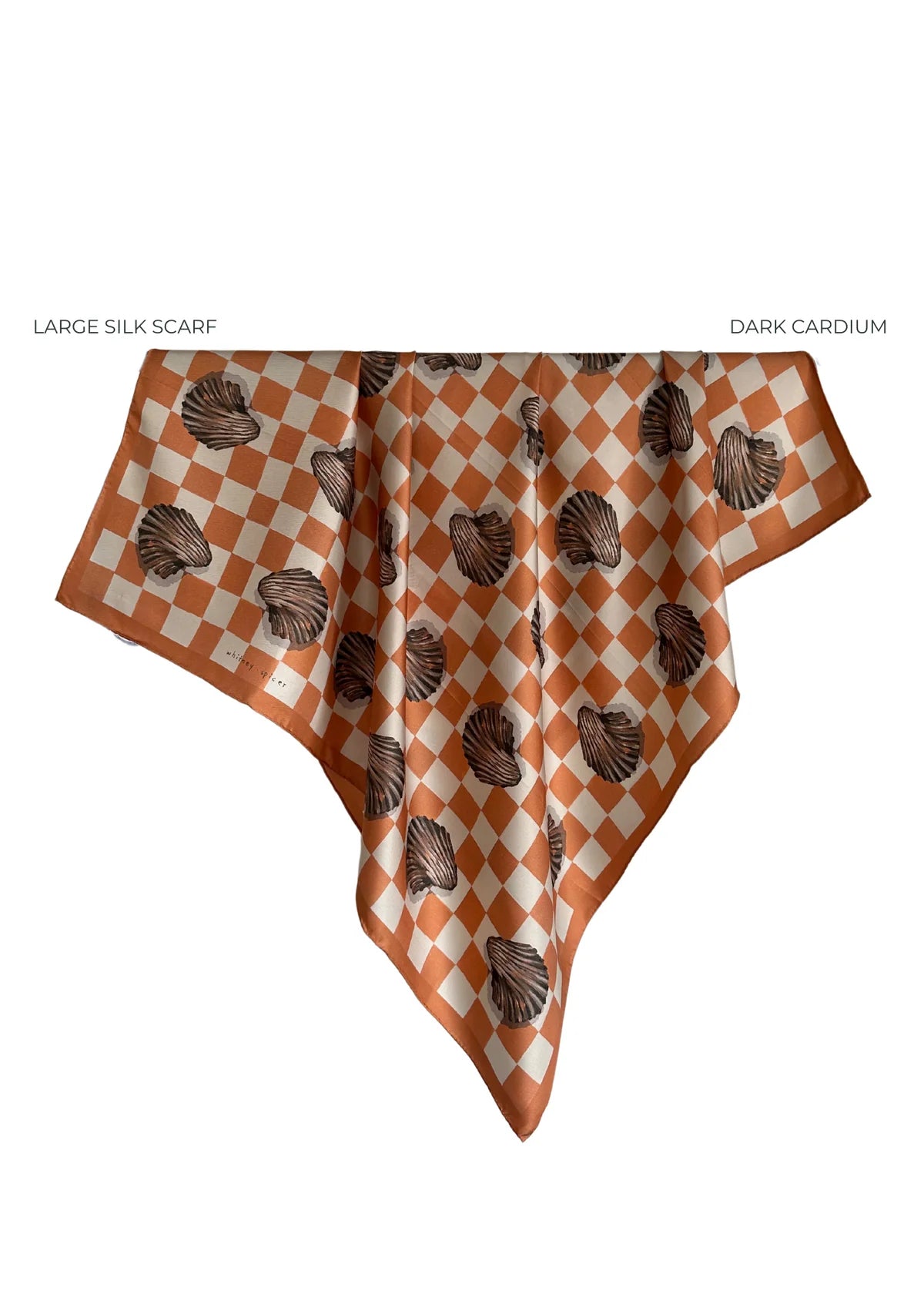 Silk Scarf Large - Dark Cardium